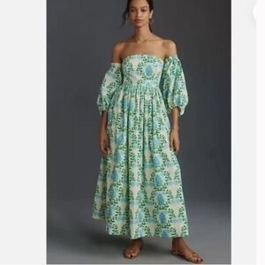 Brand New Let Me Be Long Sleeve Printed Midi Dress